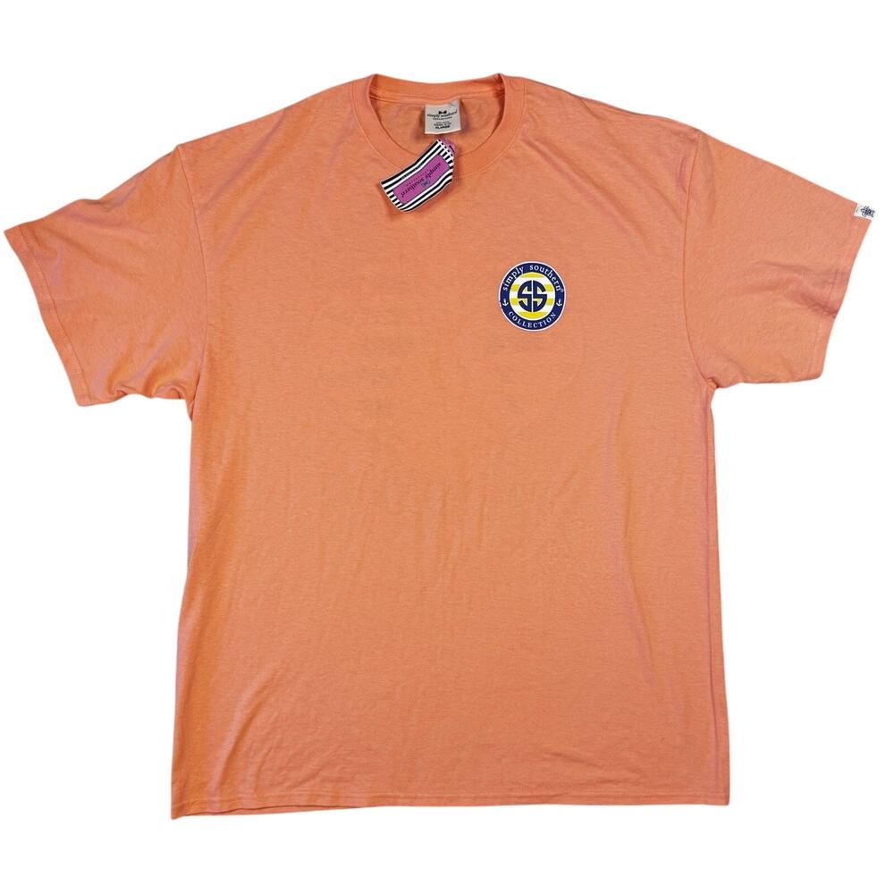 NWT Simply Southern Women’s Sz XL Orange T-shirt Stay Sweet Be Kind Pineapple